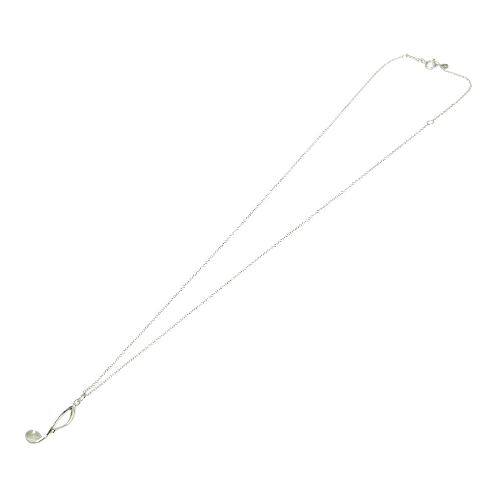 TIFFANY Co Silver Musical Note Necklace